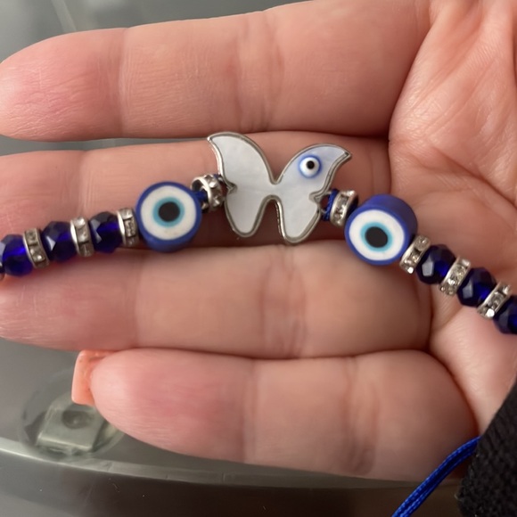 evil eye and butterfly bracelet - Picture 3 of 4